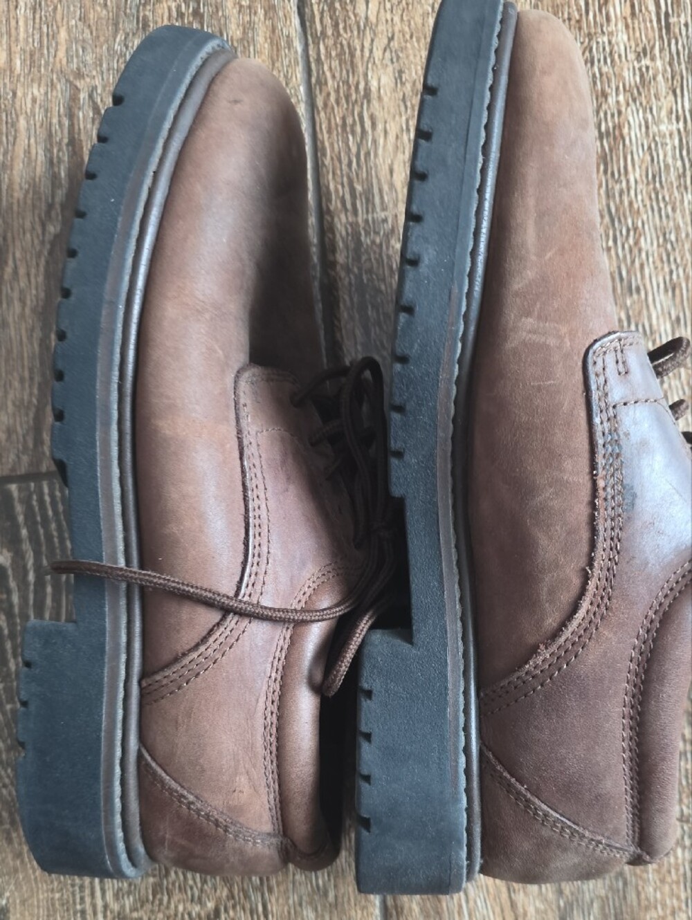 Cherokee Brown Suede Derby Lace-Up Shoes